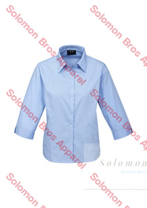 Pure Ladies 3/4 Sleeve Blouse - Solomon Brothers Apparel