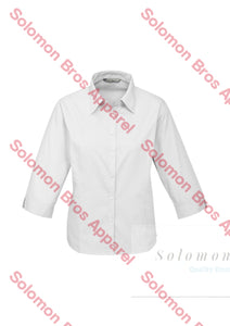 Pure Ladies 3/4 Sleeve Blouse - Solomon Brothers Apparel