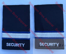 Load image into Gallery viewer, Security Soft Epaulettes 1 Bar - Merchant Navy Shoulder Insignia
