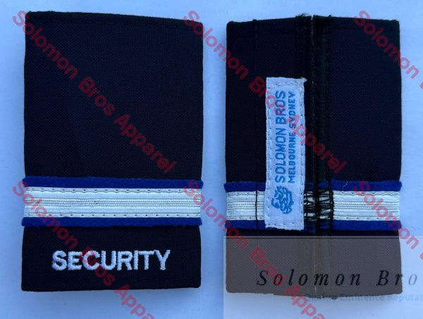 Security Soft Epaulettes 1 Bar - Merchant Navy | Solomon Brothers Apparel