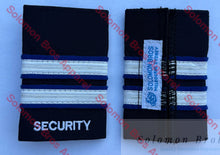 Load image into Gallery viewer, Security Soft Epaulettes 2 Bar - Merchant Navy Shoulder Insignia
