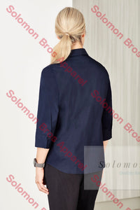 Sorrento Care Ladies 3/4 Sleeve Blouse - Solomon Brothers Apparel