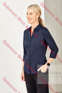 Sorrento Care Ladies 3/4 Sleeve Blouse - Solomon Brothers Apparel