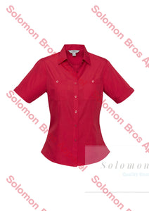 Wellington Ladies Short Sleeve Blouse - Solomon Brothers Apparel