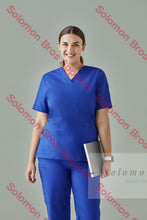 Load image into Gallery viewer, Womens Cotton Rich V-Neck Scrub Top Health &amp; Beauty
