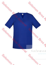 Load image into Gallery viewer, Womens Cotton Rich V-Neck Scrub Top Royal / Xxsm Health &amp; Beauty
